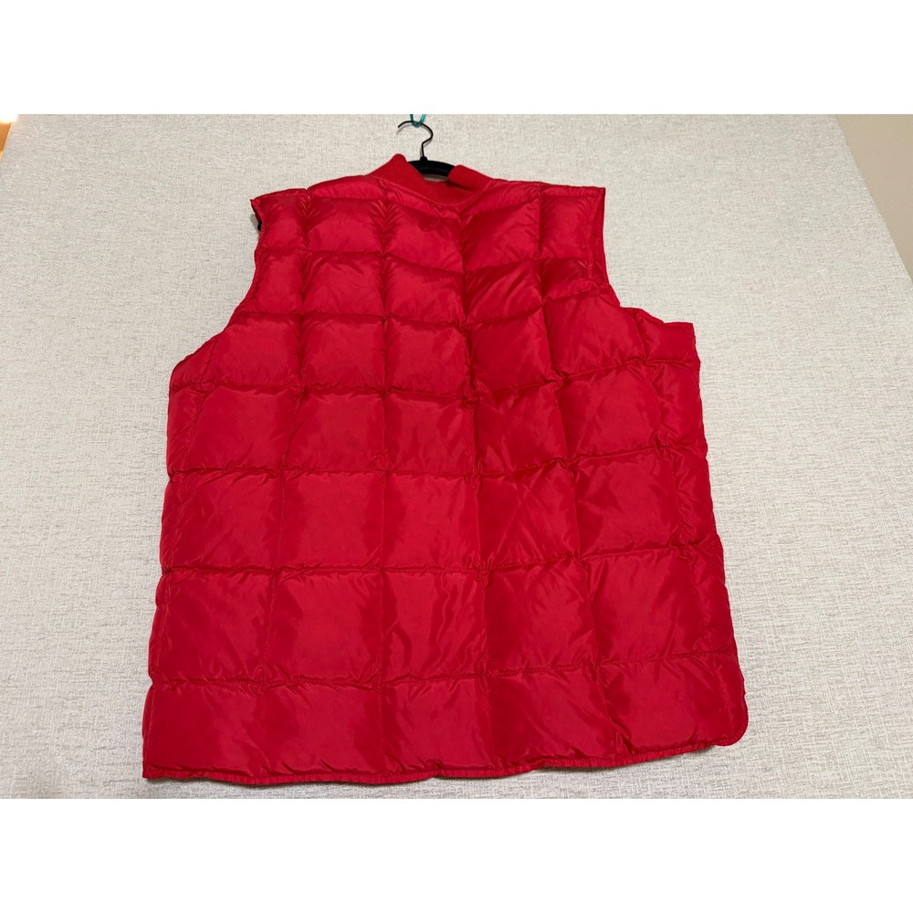 Eddie Bauer Puffer Vest Mens 44 Red Goose Down Quilted Vintage 0752 - Picture 2 of 6